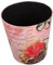 PRETYZOOM basura papelera antigua papelera con tapa decoración papelera de estilo retro cubo de papel usado estilo europeo Tanque de almacenamiento cubo de flores Decorar oficina envase