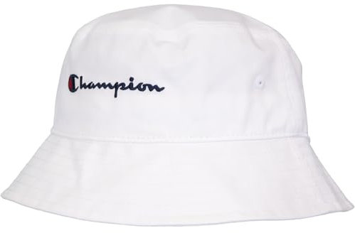 Champion Logo Bucket Hat Fischerhut (DE/NL/SE/PL, Alphanumerisch, S, M, WHT)