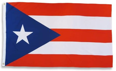Sonia Originelli Puerto Rico Länderflagge 90 x 150 cm - Fanartikel in der puerto rico Nationalflagge für WM, EM und Public Viewing
