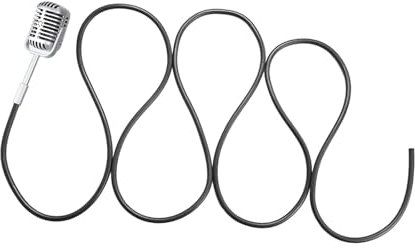 Generic Retro Hanging Microphone Prop Simulation Toy Decoration Medium Microphone Vintage Photography Prop for Shooting, Silver