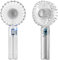 kuggty Mini Portable Fan Powerful Handheld Fan Rechargeable,3 Speeds Personal Small Hand Fan for Travel Makeup Eyelash Fan for Stylish Kids Girls Women USB Cute Design (Transparent)