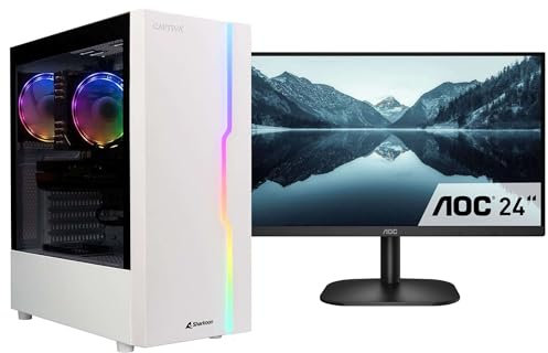 Captiva PC Power Starter R78-390 TFT 24 Bundle I AMD R5 5600G I Mainboard A520M I 16GB DDR4 RAM I Radeon Graphics I 500GB M.2 SSD I ohne Windows