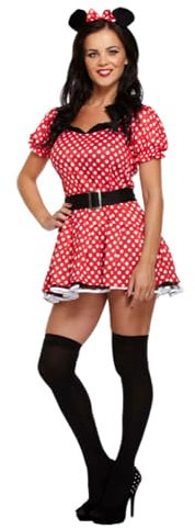 Lizzy Sexy Mouse (One Size) Adult Fancy Dress Costume Ladies Hen Night Themed Party Book Day Outfit Animal Dress Up Costumes