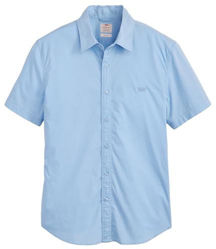 Levi's Men's Shortsleeve Battery Housemark Slim Shirt, Della Robbia Blue, XL