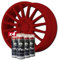 AutoFullCar - Pack Llantas Vinilo Líquido FULL DIP - 4 Sprays - 400 ml. Unidad - Acabado Mate - Válido Para Llantas De 15 a 18 Pulgadas (ROJO CARMIN)