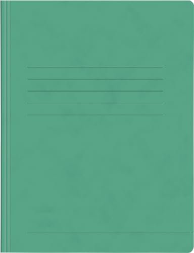 Papiertiger Schnellhefter aus Karton/Pappe für Schule und Büro extrastark (Pressspankarton, grün, 25er Pack)