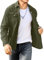 Meilicloth Cord Hemd Herren Hemdjacke Hemden Langarm Button Placke Langarm Regular Fit Casual Grün 2XL