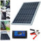 CRGANGZY Caricabatteria da pannello solare portatile 12V, Kit pannello solare da campeggio e roulotte da 10W con porta USB, Kit di ricarica pannello solare impermeabile per auto, automobile,