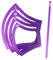 Anneome 5St Masken vorlagen Maskenvorlagen-Kit Masken Nähschablone Quiltlineal-Vorlage Gesicht Mask template DIY mask tools Masken-DIY-Tool DIY-Maskenvorlage Kieselgel Violett