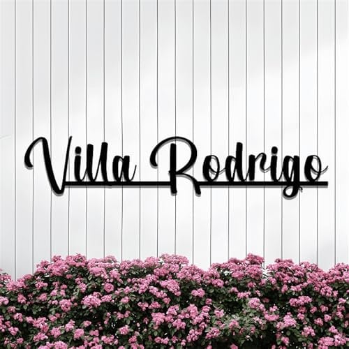 Signes en métal personnalisés pour l'extérieur, numéros de maison modernes, panneau de nom de famille, panneaux de nom de famille pour la maison, décorations pour entrée, porche, cave, cadeaux de