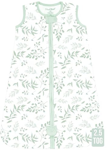Mama Cheetah Sac de couchage pour bébé 2,5 TOG. couverture en coton biologique à porter avec fermeture éclair dans les deux sens. nourrisson. enfant. garçon et fille. 6-12 mois