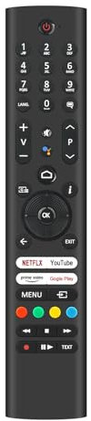 Mandos a Distancia por Voz de Repuesto Aptos para Telefunken TV RC45190 30111985 32HL8450 T43EX8522 43UA9000 D43F550X2CW 23809632 XHY221103962 D40F550X2CW