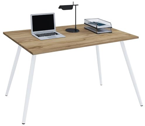 VCM Schreibtisch Computertisch Bürotisch Skandanivischer Retro Look Salia 110x50 cm