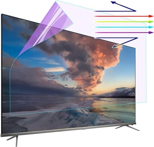 AYCDL 42-65 Zoll Matter Tv-Displayschutz, Anti-Blaulicht-Antireflexfolie, Lindert Augenbelastung, Blasenfrei, Kratzfest, Für LCD, Led, 4K OLED Und QLED HDTV / 65 Zol,60in 1327x749mm