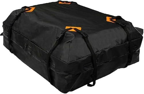 Daaxing 420D Auto-Dachbox, wasserdicht, staubdicht, Dachtasche, Auto-Dachtasche 425 L, faltbare Auto-Dach-Gepäcktasche, Aufbewahrungsbox, 112 x 87 x 44 cm