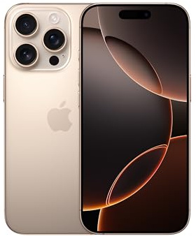 Apple iPhone 16 Pro 1 TB: 5G Mobile phone with Apple Intelligence, Camera Control, 4K 120 fps Dolby Vision and a Huge Leap in Battery Life. Works with AirPods; Desert Titanium (Renewed)
