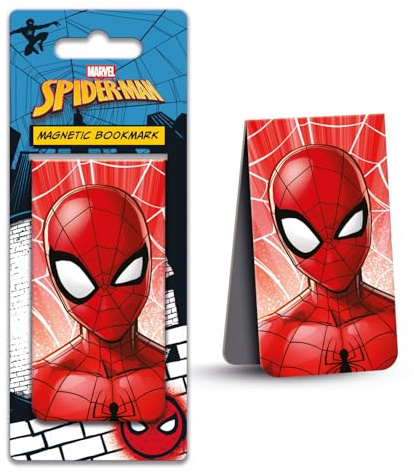 Spiderman - Maske - magnetisches Lesezeichen