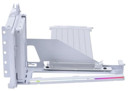 Kompatibel mit Lian-Li ATX Vertical GPU Holder Kit, Multi-Direction-Anpassung, PCIe 5.0 x16 200 mm Riser-Kabel(White)