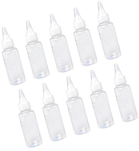 hogtnd 10pcs Clear View Paint Blending Bottle Mixing Container for Miniature Model with Tight Sealing Lids and Ergonomic Design Model Paint Mixing Bottles