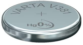 VARTA Batterien V381/SR55 Knopfzelle, 1 Stück, Silver Coin, 1,55V, für elektronische Kleingeräte - Uhren, Autoschlüssel, Fernbedienungen, Waagen