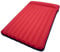 Happy People Unisex – Erwachsene Doppelboxmatratze, ca.195x117cm(aufgeblasen),ca.200x127cm(unaufgeblasen), PVC mit Mikrofaser Beschichtung, blau/rot