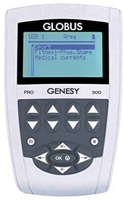 GLOBUS | Genesy 300 Pro, 4-Kanal-Elektrostimulationsgerät | 91 Programme für Physiotherapie