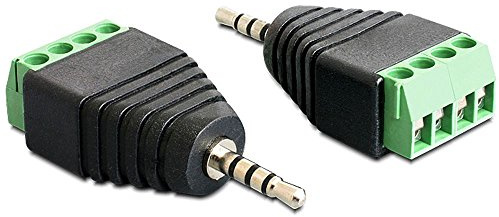 DeLOCK 65454 Kabelschnittstelle und Adapter 2.5mm 4pin Schwarz, Grün