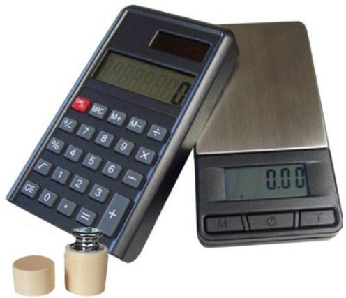 G&G PC+G 200g/0,01g + Prüfgewicht Taschenwaage & Taschenrechner (2 in 1) Feinwaage Digitalwaage Goldwaage Münzwaage Scale (200g x 0.01g)