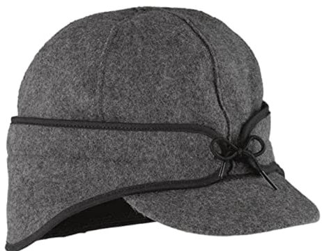 Stormy Kromer Rancher Cap - Wintermütze aus Thinsulate Wolle mit Ohrenklappen aus Fleece - Schwarz - 57 EU