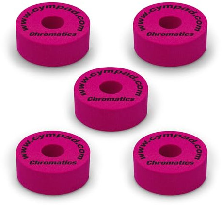 Cympad Cremisi Chromatics Foam Cymbal Pad Set - Rondelle in schiuma a memoria di forma ad alta densità per migliorare il suono e la durata, adatte a tutti i supporti per piatti - 40/15mm