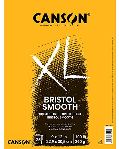 Canson XL Series Bristol Paper Pad, Smooth, 9x12 in