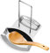 iPstyle Pan Lid Holder Progressive Lid and Spoon Rest Shelf 304 Stainless Steel Pan Lid Organizer Kitchen Decor Tool