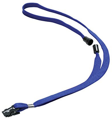 Durable Textilband (mit Sicherheitsverschluss, 44 x 10 mm) Packung à 10 Stück, blau, 811907