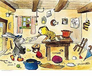 Kunstdruck: Janosch Post ist da 58 x 48