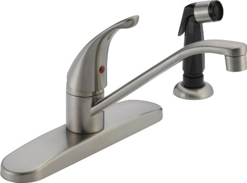Peerless P115LF-SS Classic Single Handle Kitchen Faucet, Stainless by DELTA FAUCET