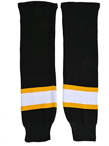 Schanner Unisex Sher-wood Nhl Stutzen, Schwarz/Gelb/Weiß, Senior EU