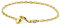 Miore Armband - Armreif Damen Gelbgold 9 Karat / 375 Gold Kette mit Herz 19 cm