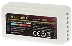 CENTRALINA Controller MILIGHT fut039 RGB + CCT 5 CANALI Pro Strip LED RGB + W + WW 12 V 24 V 5 x 6 A Ricevitore Wireless 2,4 G