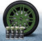 Sophisticauto Full Dip Packs Ahorro Llantas 4 Sprays Camo Verde Militar Mate