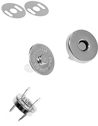 10 Magnet-Verschlüsse rund + oval Größen- Farbwahl - Taschen Schloss Verschluss