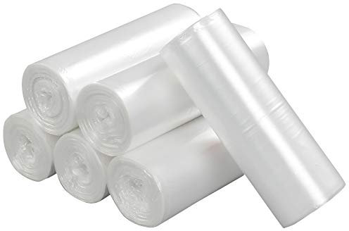 Ponpong 40L Transparente Bolsas de Basura Sacos de Basura Bolsas de la Basura, 150 Paquetes/ 6 Rollos