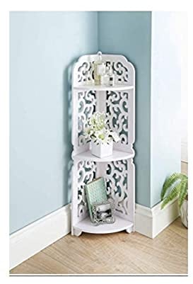 Home Decor Camille 3 Tier Standing Corner Shelf Decorative Storage Shelves H80cm