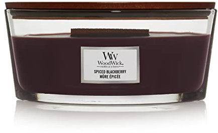 WoodWick Ellipse Duftkerze mit Hearthwick Docht, Spiced Blackberry