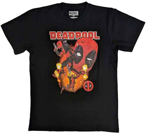 T-Shirt # Xl Unisex Black # Deadpool Collage 2