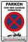 Kleberio® Ausfahrt freihalten Schild Kunststoff - Parken vor der Garage verboten! - 30 x 20 cm mit Bohrlöchern Parkplatzschild Parkverbotsschild Verkehrsschilder einfahrt freihalten Schilder