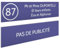 DECOHO - Plaque Boite aux Lettres Personnalisable - Lot de 2 plaques adhésives en Plastique Violet Blanc - Format 100x25 mm - Gravure Las - Violet