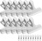 Qualsen 12 Pcs Pinzas Bolsa Acero Inoxidable 7.6cm Clips de Chip Bolsas de Comida de Metal Clips para Bolsas de Café y Alimentos, Casa, Cocina, Oficina