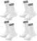 Socken Herren Damen Sportsocken 4 paar Tennissocken Schwarz Lange Baumwollsocken Weiß Laufsocken Arbeitssocken,weiss,35-38
