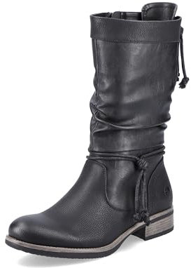 Rieker 98873, Stivali alla Moda Donna, Schwarz, 40 EU