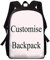 Showudesigns Personalised School Backpack for Girls Elementary Childrens Rucksack Boys Bookbag Travel Daypack Customise Design & Name or Text